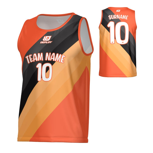 Sash Sports Singlet - Orange