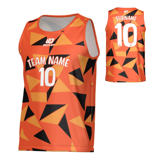 Shards Sports Singlet - Orange