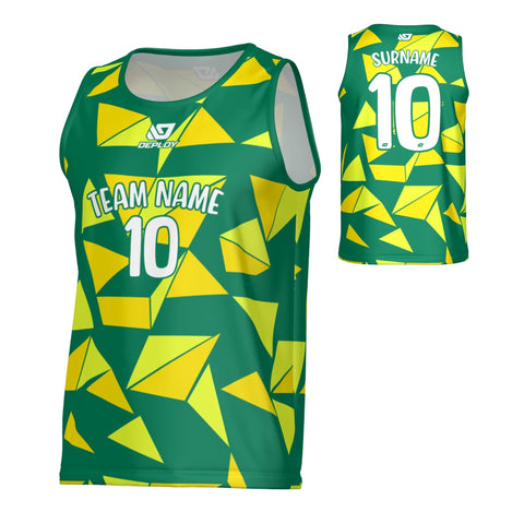 Shards Sports Singlet - Green