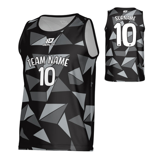 Shards Sports Singlet - Black