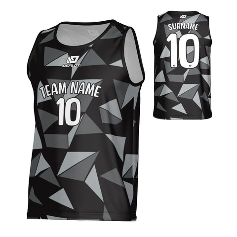 Shards Sports Singlet - Black