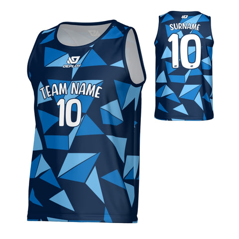 Shards Sports Singlet - Navy