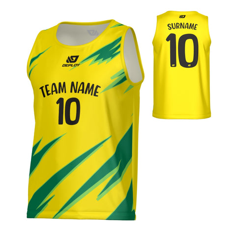 Sharp Sports Singlet - Yellow