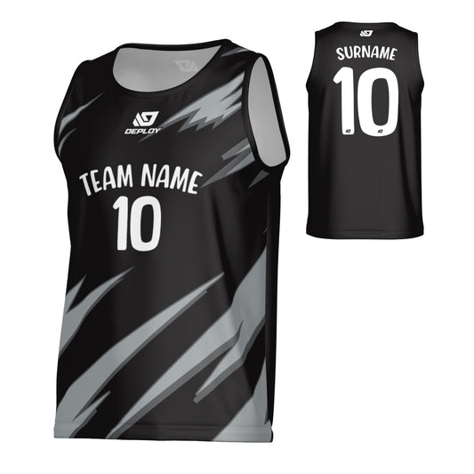 Sharp Sports Singlet - Black