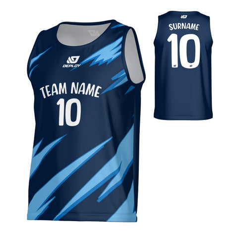 Sharp Sports Singlet - Navy