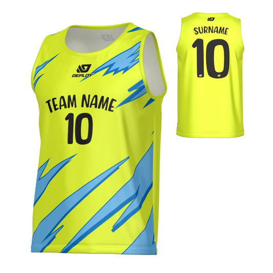 Sharp Sports Singlet - Neon Yellow