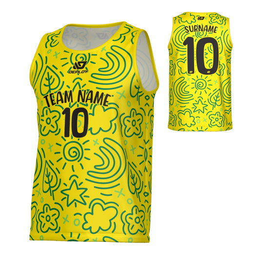 Sketch Sports Singlet - Yellow
