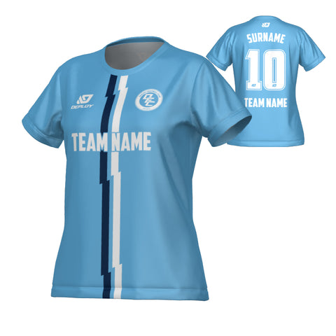 Lightning Womens Jersey - Sky Blue & Navy