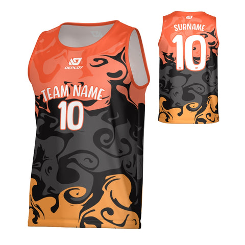 Smoke Sports Singlet - Orange