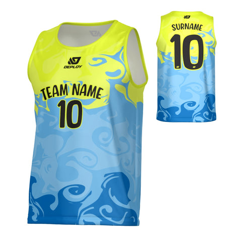 Smoke Sports Singlet - Neon Yellow