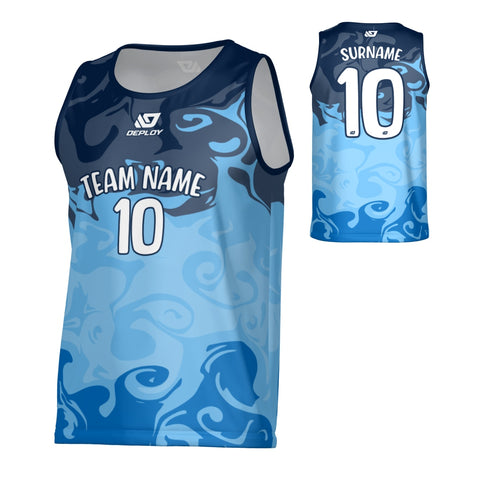 Smoke Sports Singlet - Navy