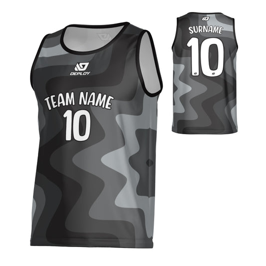 Splat Sports Singlet - Black