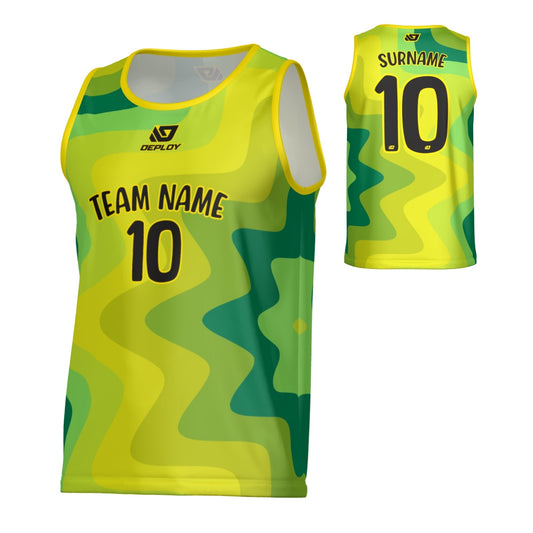Splat Sports Singlet - Yellow