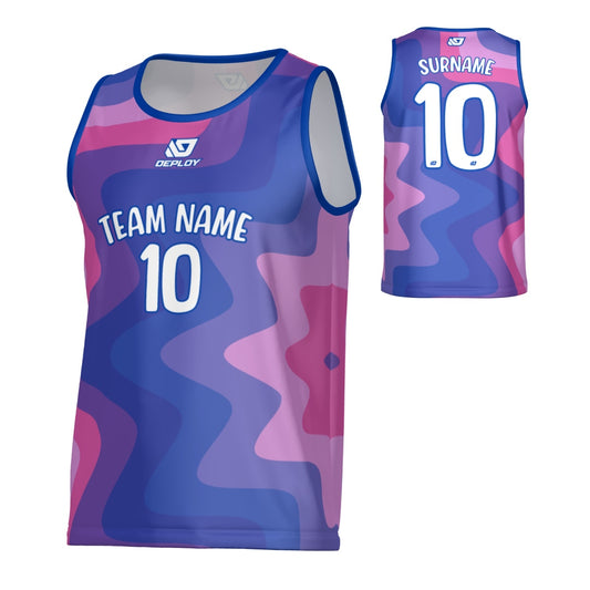 Splat Sports Singlet - Royal Blue