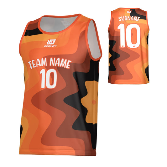 Splat Sports Singlet - Orange