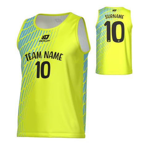 Spray Sports Singlet - Neon Yellow