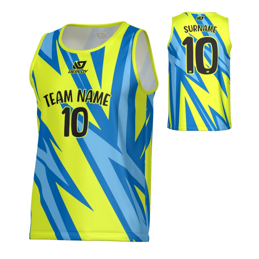 Strike Sports Singlet - Neon Yellow