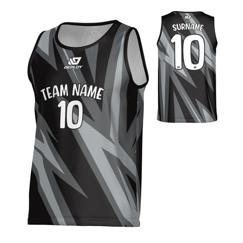 Strike Sports Singlet - Black