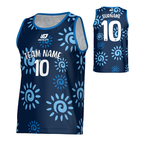 Sun Sports Singlet - Navy