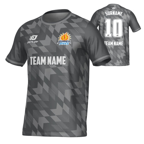 SUTHERLAND SHIRE FA SUMMER - LEAVES - GREY