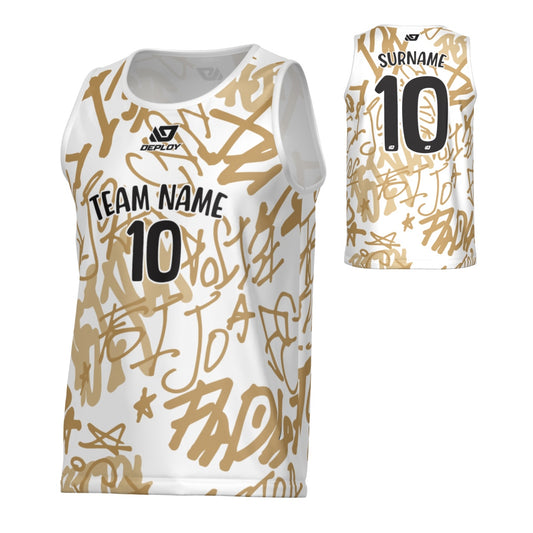 Tag Sports Singlet - White
