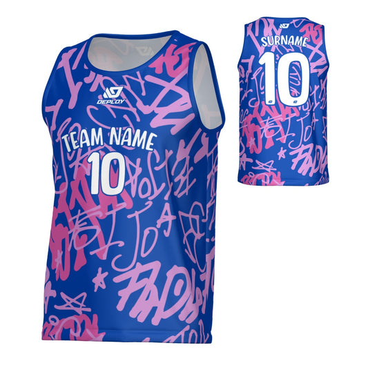 Tags Sports Singlet - Royal Blue