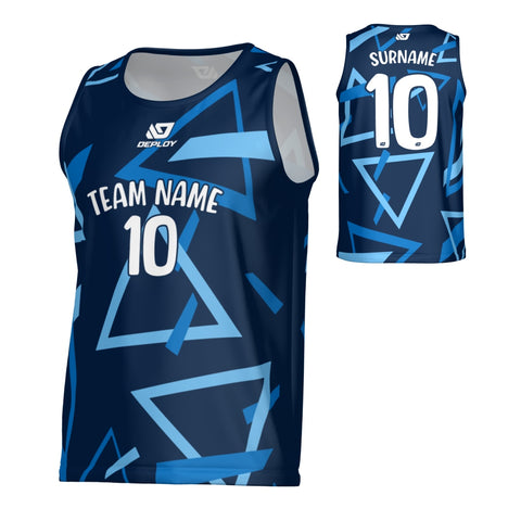 Triangle Sports Singlet - Navy