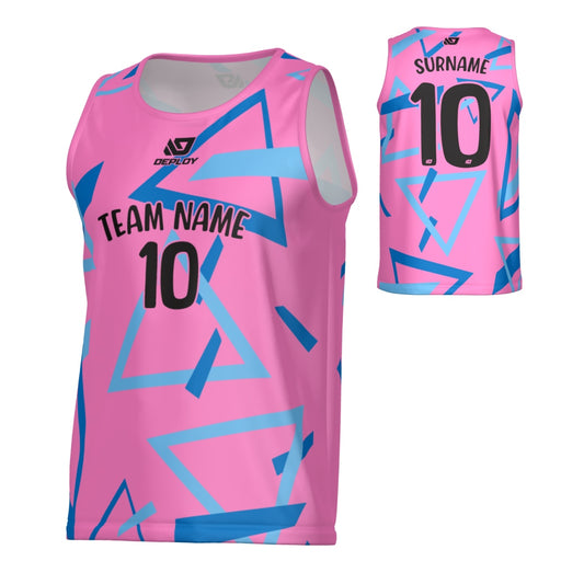 Triangle Sports Singlet - Pink