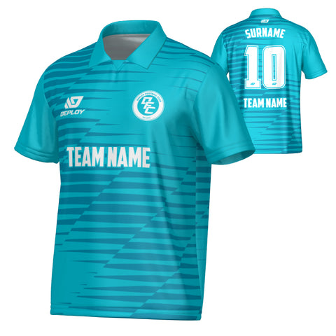 Static Collared Jersey - Teal