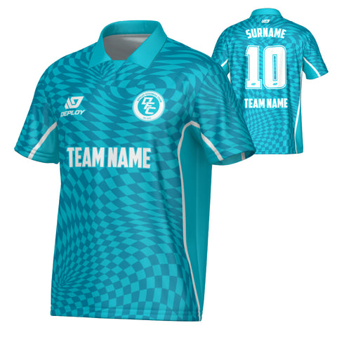 Vortex Collared Jersey - Teal
