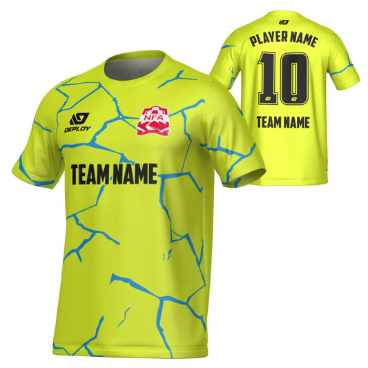 NEPEAN FA SUMMER - CRACKS - NEON YELLOW