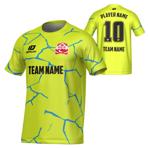 NEPEAN FA SUMMER - CRACKS - NEON YELLOW