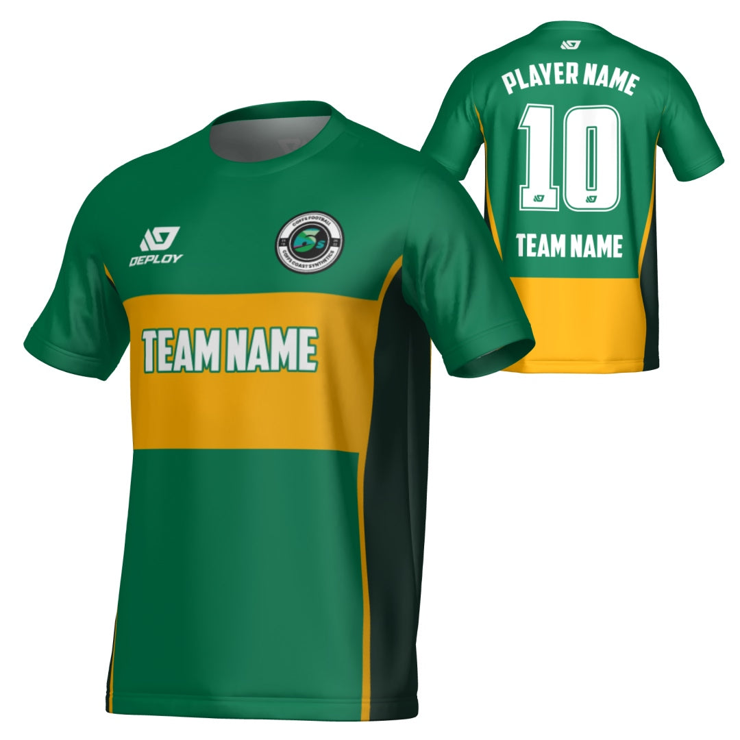 COFFS SUMMER 6'S - SHIFT - GREEN & GOLD
