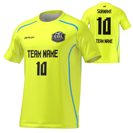 Street Ballers League - Flight Jersey Lines - Neon Yellow