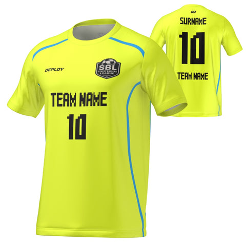 Street Ballers League - Flight Jersey Lines - Neon Yellow