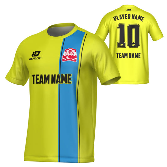 NEPEAN FA SUMMER - EDGE - NEON YELLOW & SKY BLUE
