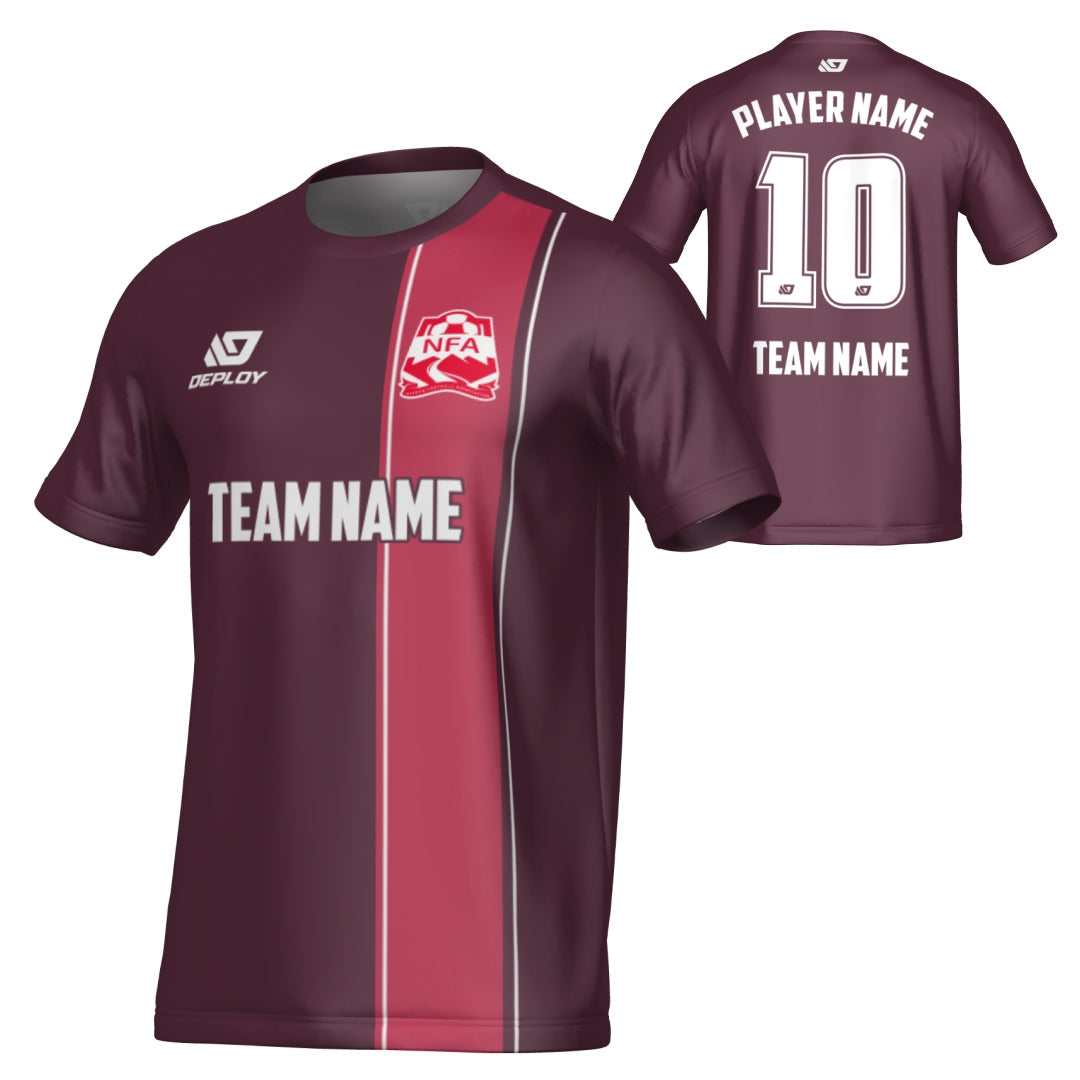NEPEAN FA SUMMER - EDGE - MAROON