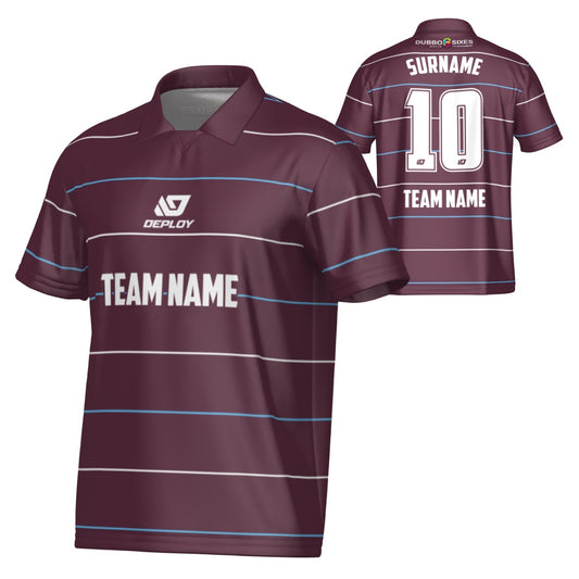 DUBBO 6s SUMMER - GRID MAROON