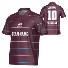 DUBBO 6s SUMMER - GRID MAROON