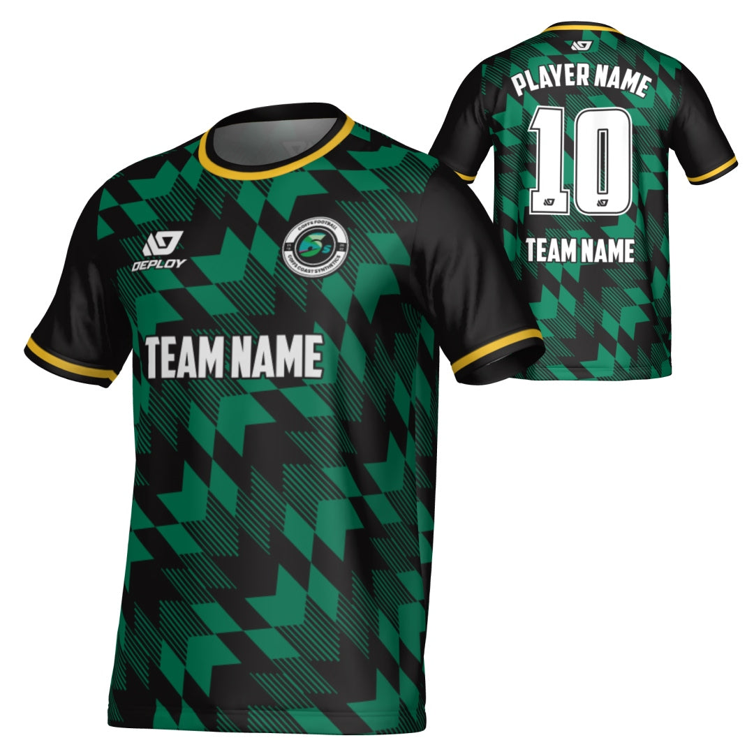 COFFS SUMMER 6'S - LEAVES - BLACK & GREEN