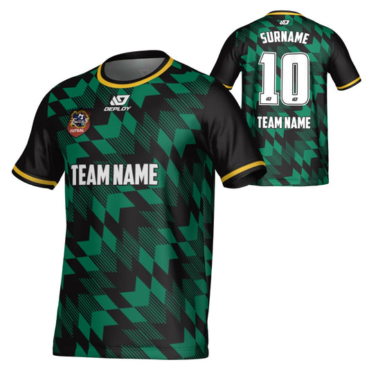 CHANDLER FUTSAL - LEAVES - BLACK & GREEN