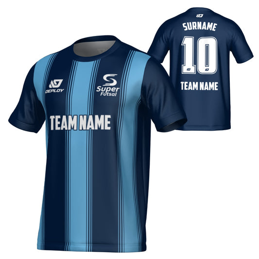 SUPER FUTSAL - PILLARS - NAVY & SKY BLUE