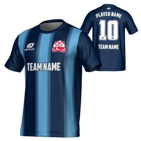 NEPEAN FA SUMMER - PILLARS - NAVY & SKY BLUE