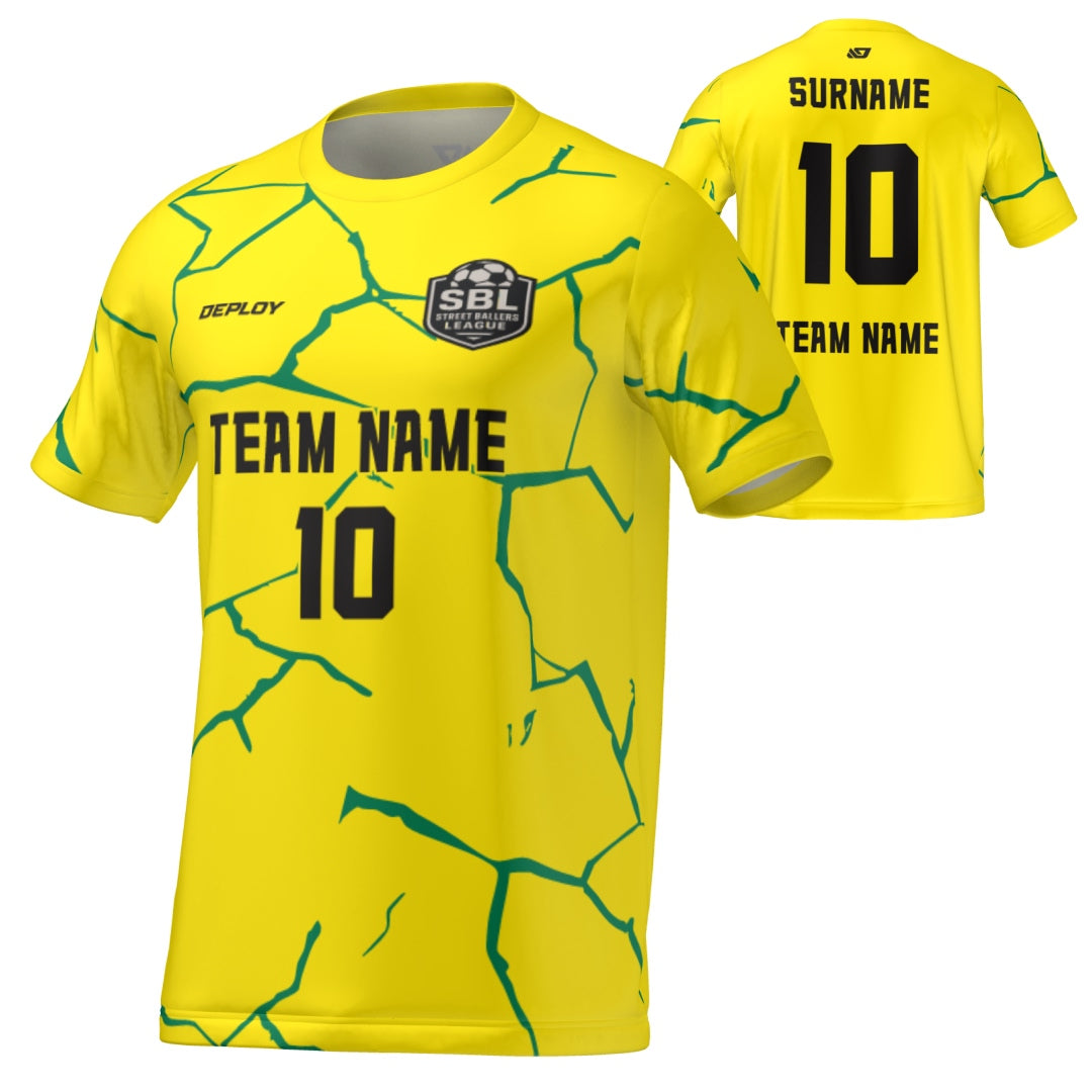 Street Ballers League - Flight Jersey Cracks - Yellow