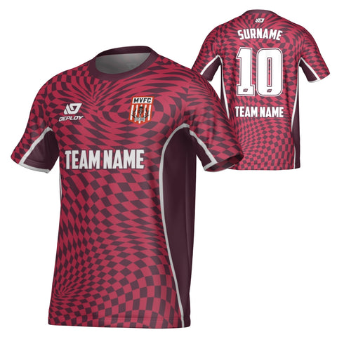 MOSS VALE FC SUMMER - VORTEX - MAROON