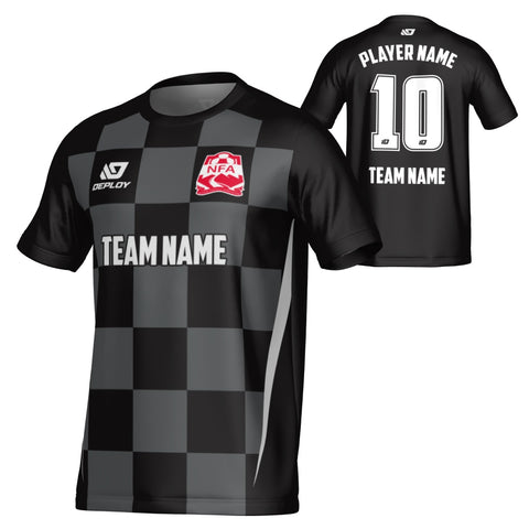 NEPEAN FA SUMMER - CHECKERS - BLACK