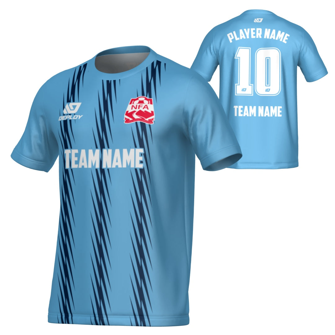 NEPEAN FA SUMMER - ZIG ZAG - SKY BLUE