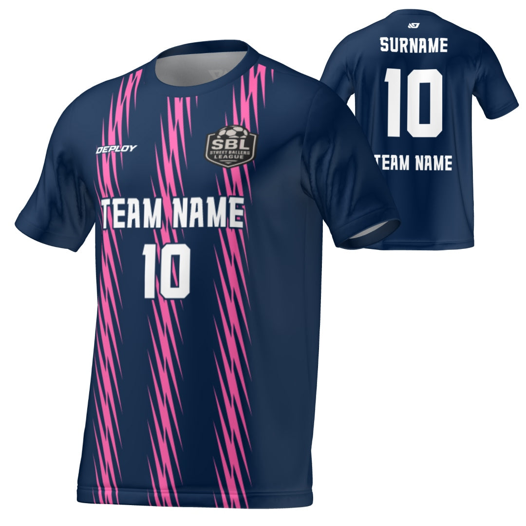 Street Ballers League - Flight Jersey Flash - Navy/Pink