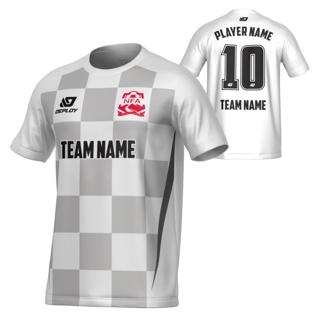 NEPEAN FA SUMMER - CHECKERS - WHITE
