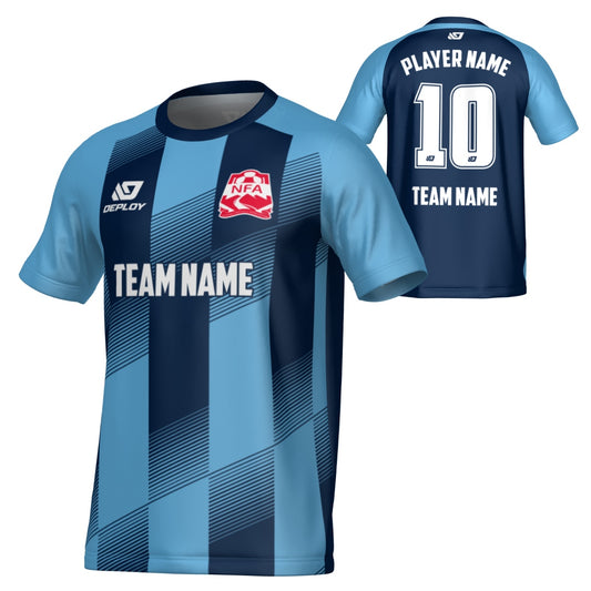 NEPEAN FA SUMMER - VECTOR - NAVY & SKY BLUE